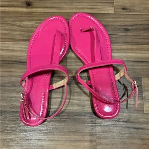 HOT PINK sandles.